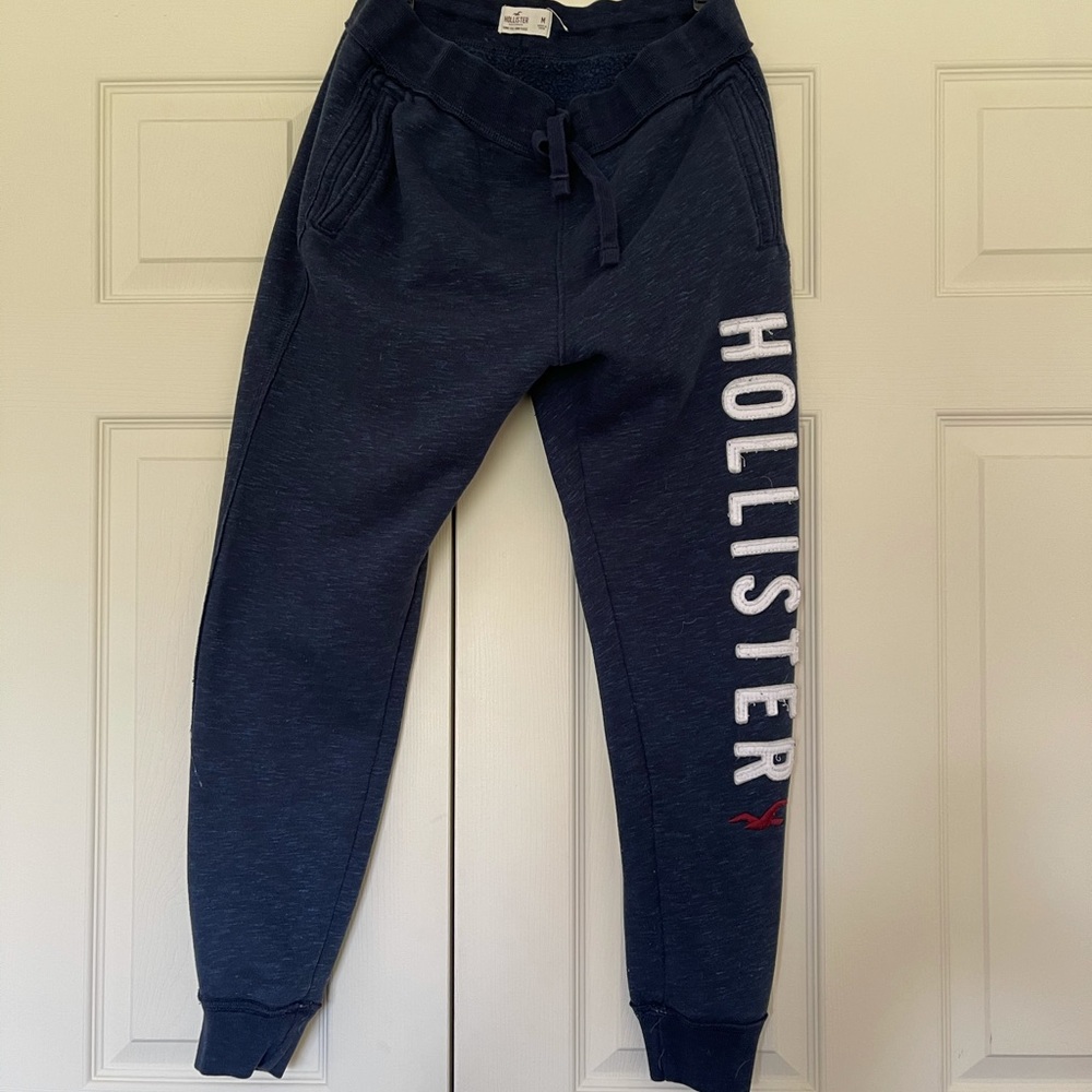 Blue Hollister joggers